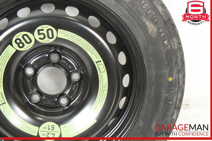08-14 Mercedes W204 C250 C300 Emergency Spare Tire Donut Wheel Rim 125 90 16"