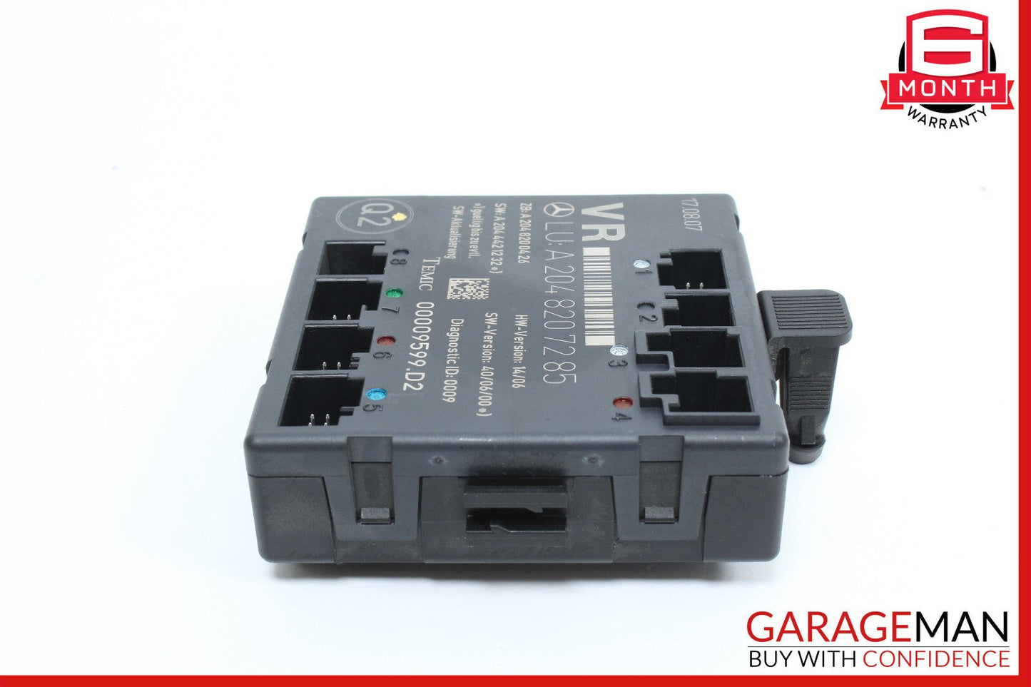 08-14 Mercedes W204 C300 C350 Sedan Front Right Side Door Control Module Unit