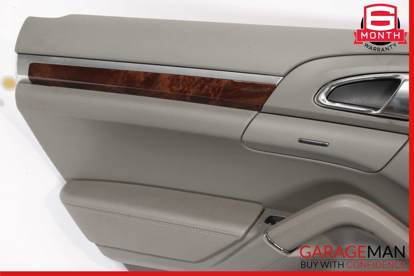 11-17 Porsche Cayenne 958 Rear Left Driver Side Interior Door Panel Assy Grey