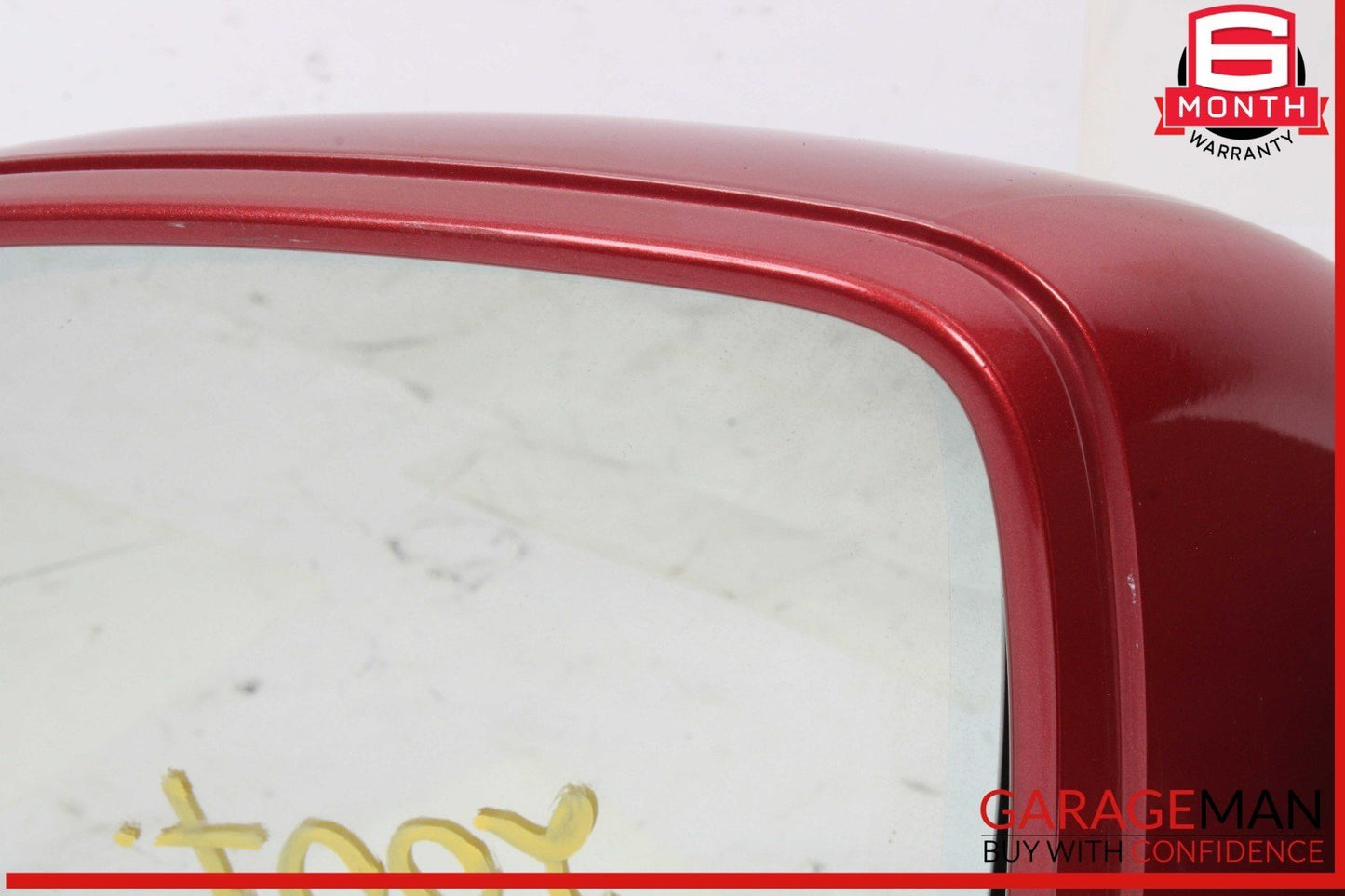 07-09 Audi Q7 Front Left Driver Side Door Rear View Mirror Red 4L1857409S OEM