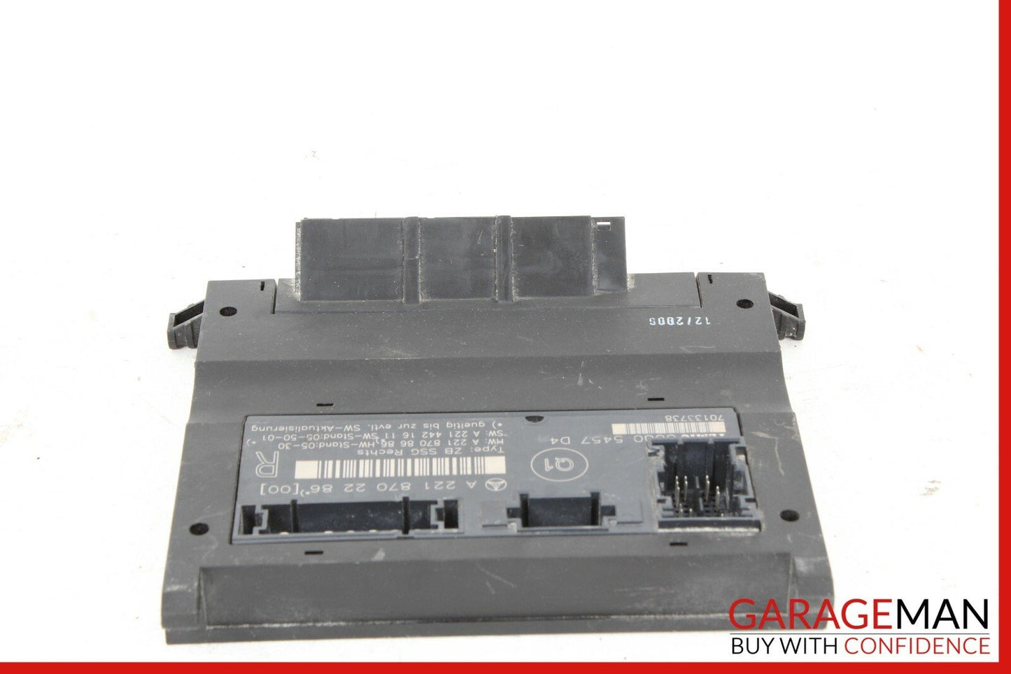 07-09 Mercedes W221 S550 Front Right Passenger Side Under Seat Control Unit Q1