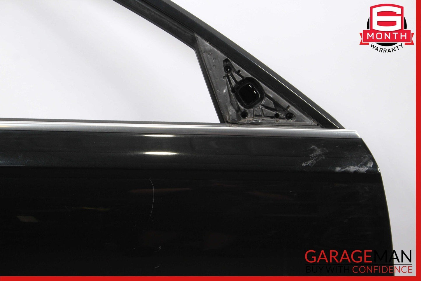 12-18 Audi A6 Front Right Passenger Side Exterior Door Shell Frame Panel Black