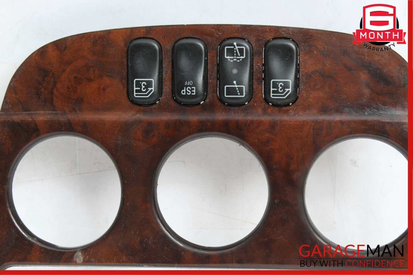 02-05 Mercedes W163 ML320 ML500 Enter Console Panel Trim Bezel Wood OEM