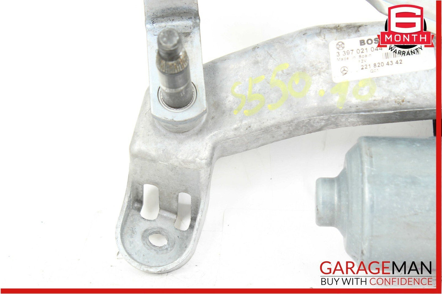 07-14 Mercedes W216 CL550 S550 Front Left Side Windshield Wiper Motor Linkage