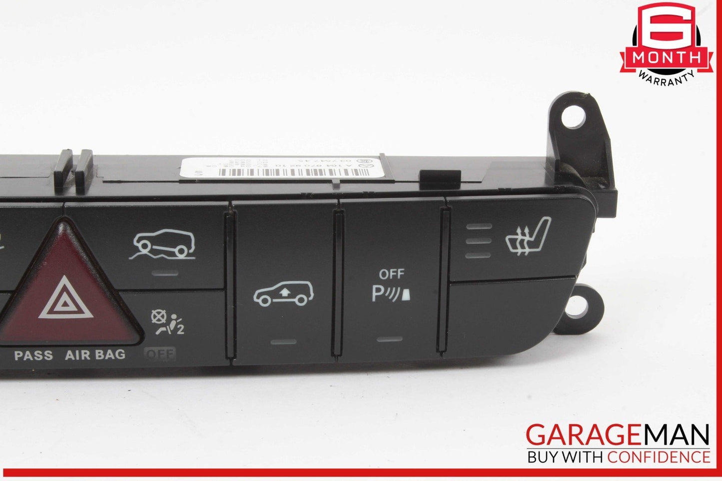06-12 Mercedes X164 GL450 4MATIC Hazard Control Switch Panel 1648709210 OEM