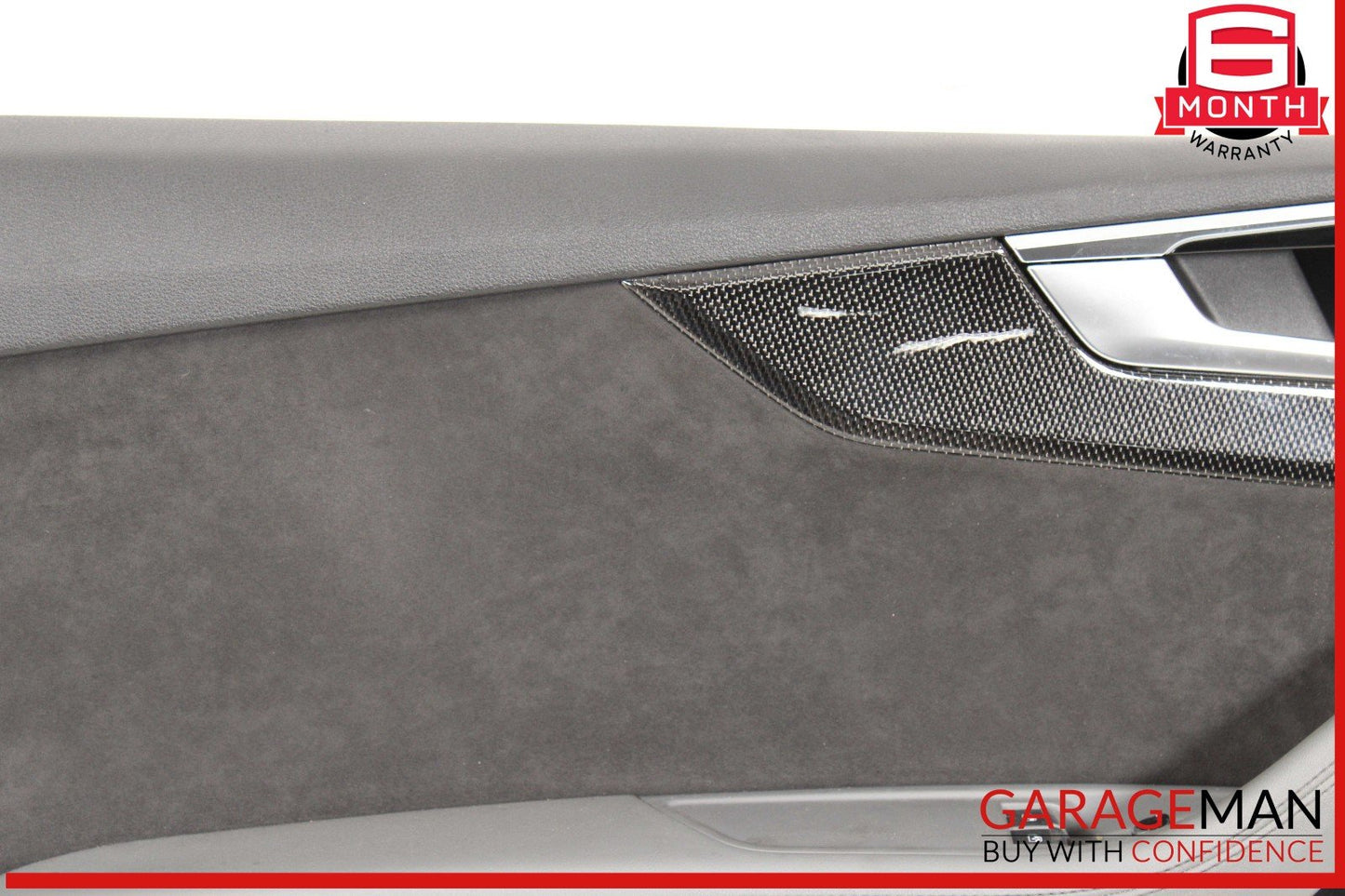 18-24 Audi S5 A5 Front Left Side Interior Door Panel Leather / Suede OEM