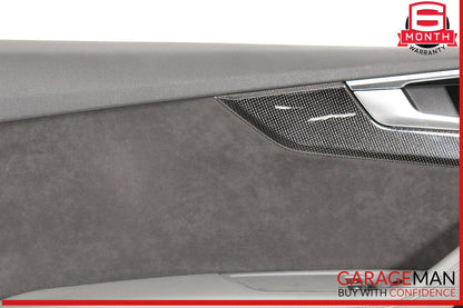 18-24 Audi S5 A5 Front Left Side Interior Door Panel Leather / Suede OEM