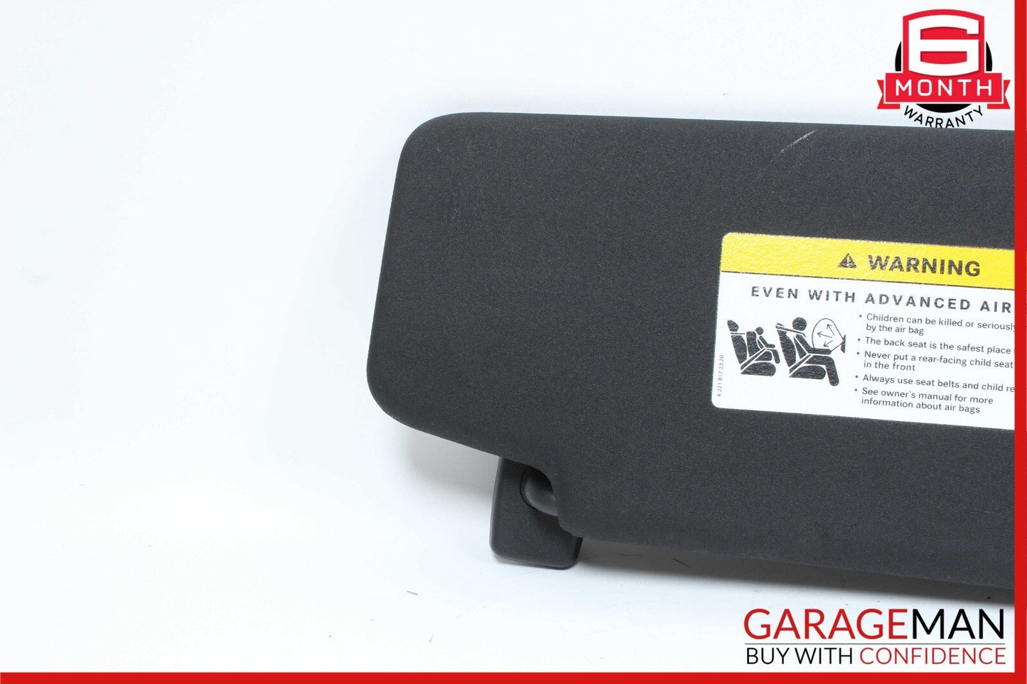 08-14 Mercedes W204 C250 Front Left Side Sun Visor Sunvisor Shade Black OEM