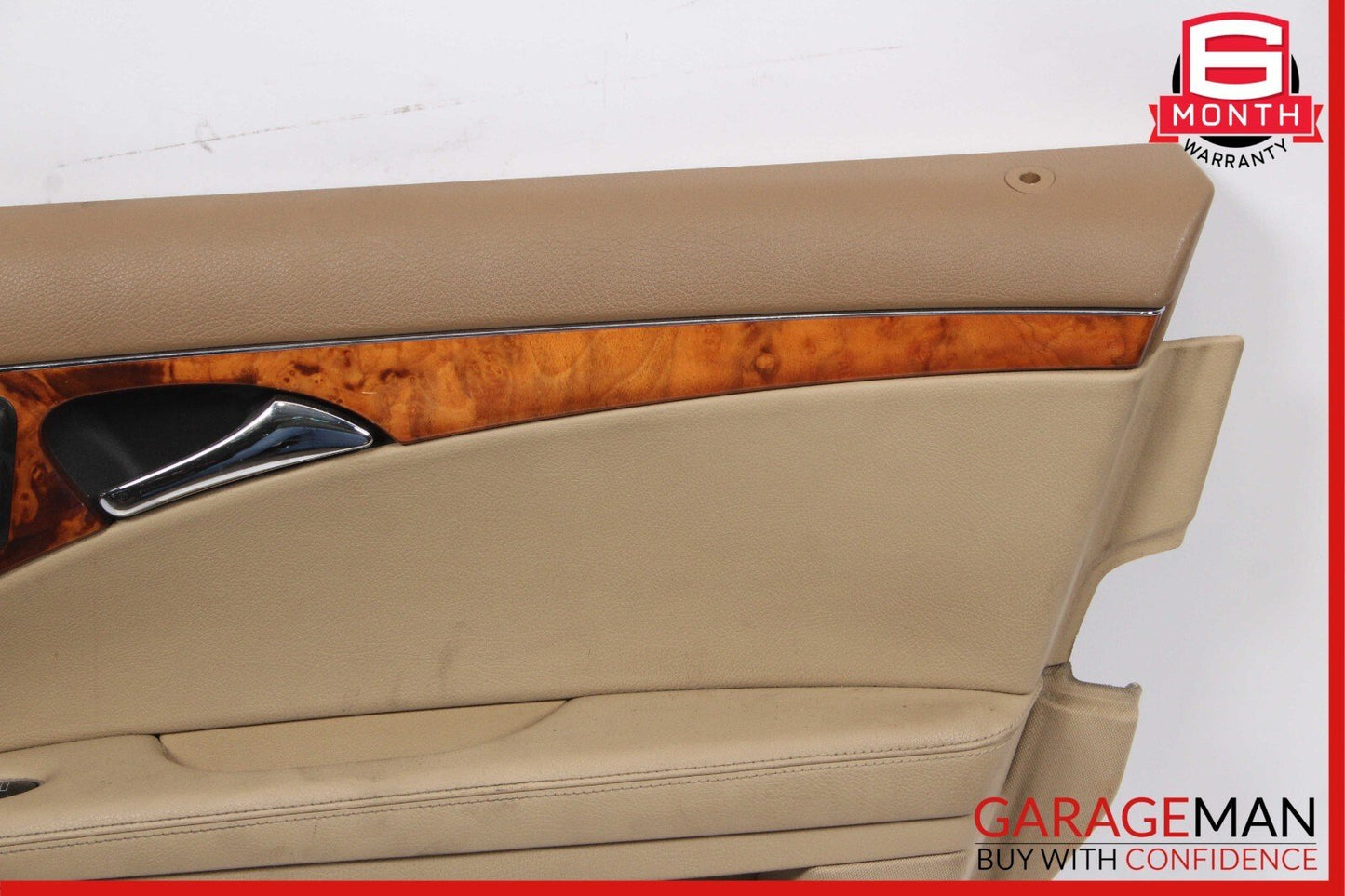 07-09 Mercedes W211 E350 Front Right Interior Door Panel Trim Assembly Brown