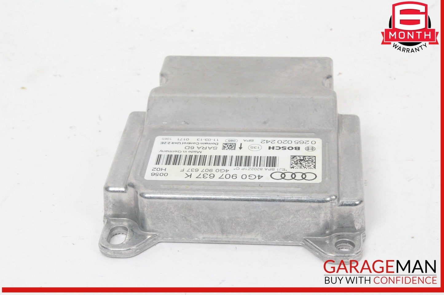 12-18 Audi A6 A7 Yaw Rate Accelerator Stability Speed Control Sensor 4G0907637K