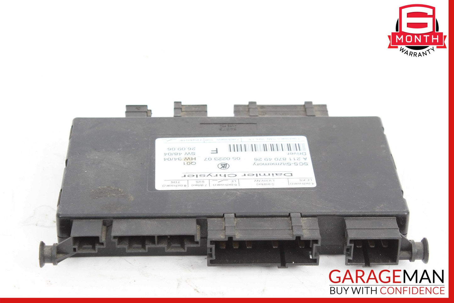 03-11 Mercedes R171 SLK280 E350 Front Left Side Under Seat Control Module Unit