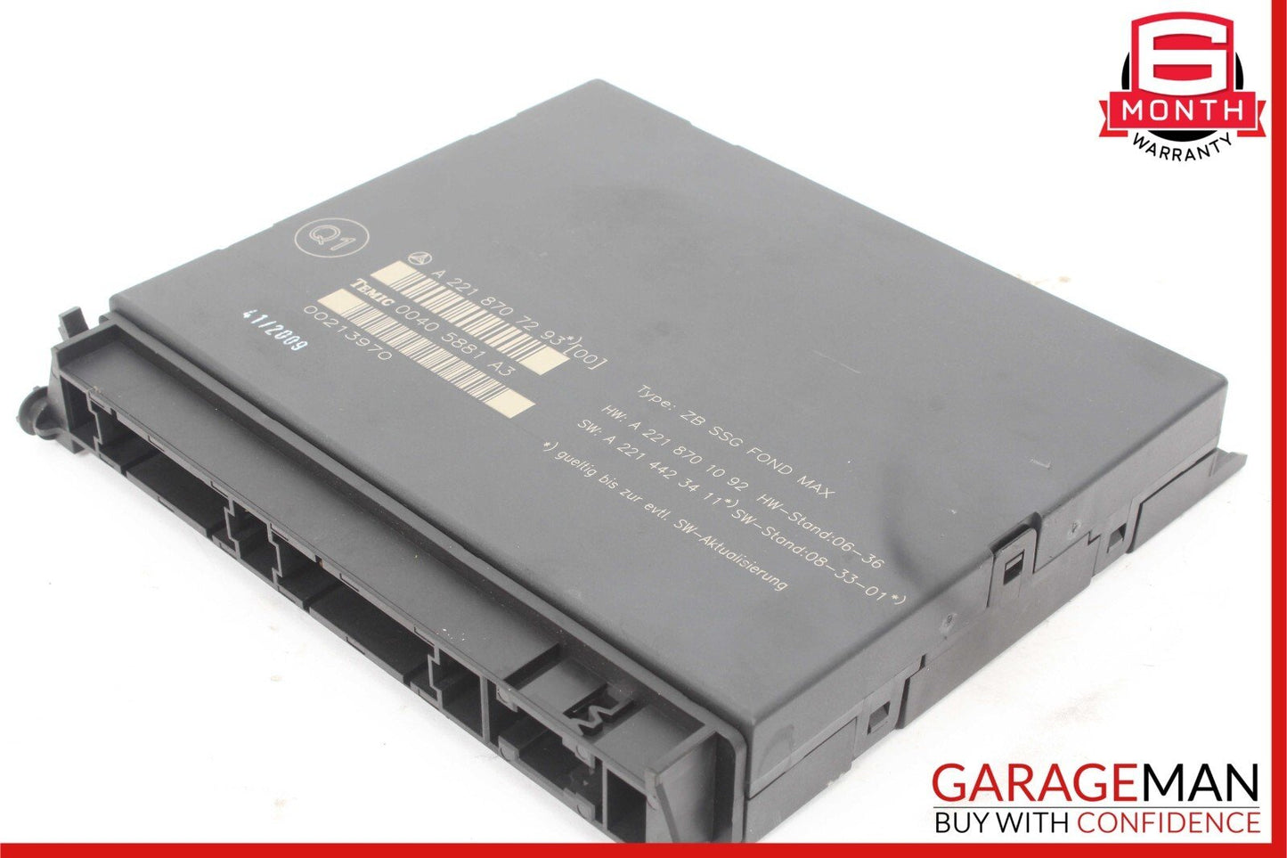 07-13 Mercedes W221 S550 S400 Rear Seat Control Unit Module 2218707293 OEM