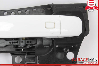 08-18 Audi S4 Q5 A4 A5 Rear Left Driver Side Exterior Door Handle White OEM