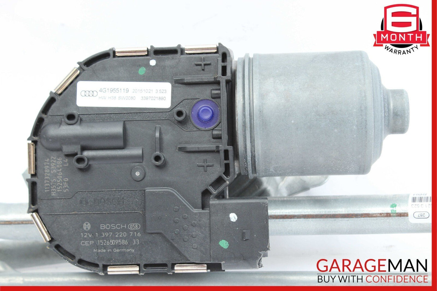 12-18 Audi A6 A7 Windshield Washer Wiper Motor Linkage 3397021890 12V OEM