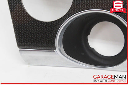 10-16 Porsche Panamera 970 E-Hybrid Dash Ignition Bezel Cover Trim Carbon Fiber