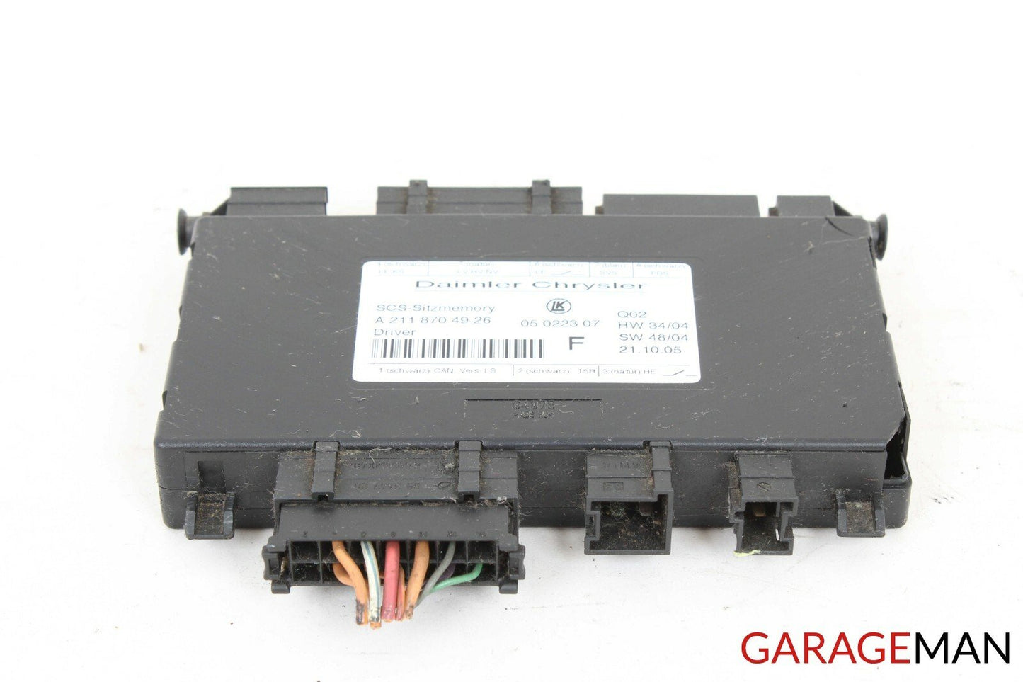 06-12 Mercedes W164 ML500 GL450 R500 Front Left Side Seat Control Module Unit