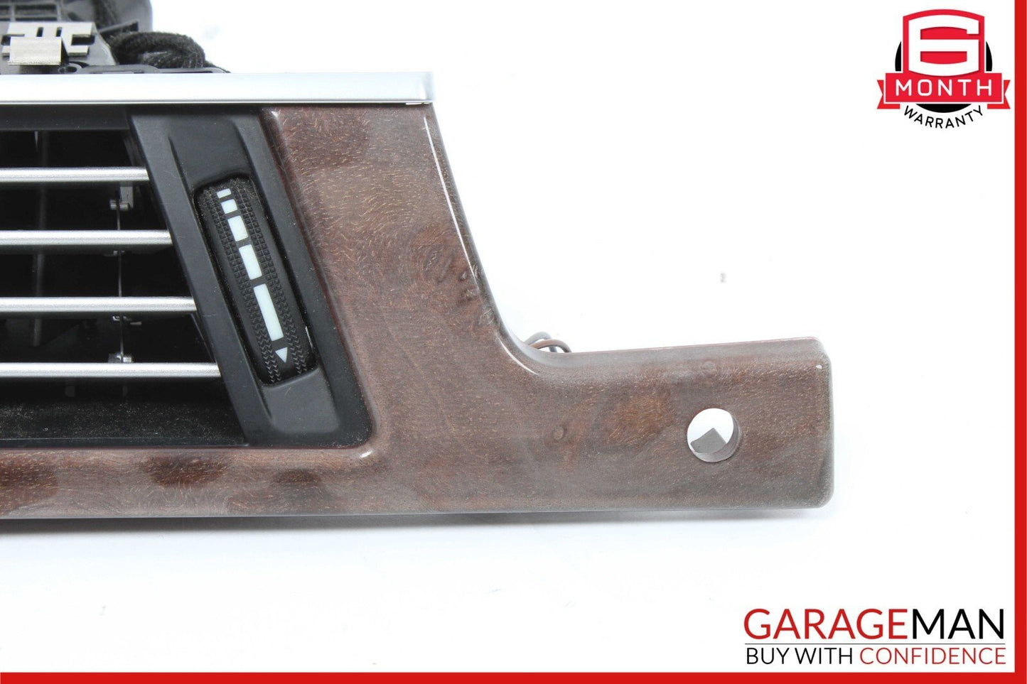 10-13 Mercedes W212 E350 Front Left Dashboard Dash AC A/C Air Vent Trim Wood