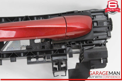 15-20 Mercedes W205 C300 Front Left Driver Side Exterior Door Handle Red OEM