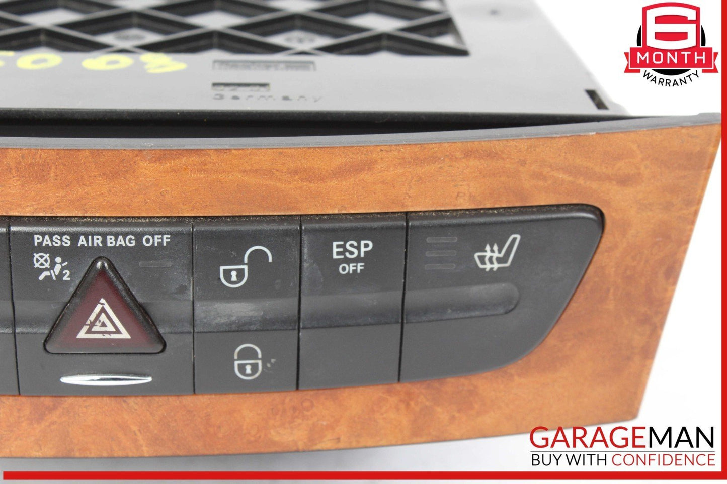 03-09 Mercedes W211 E350 CLS500 Hazard Switch Control Panel 2116800552 OEM