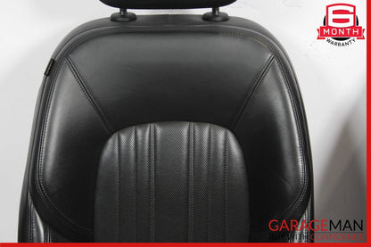 14-17 Maserati Ghibli M157 Front Complete Seat Cushion Cover Assy Set Black OEM