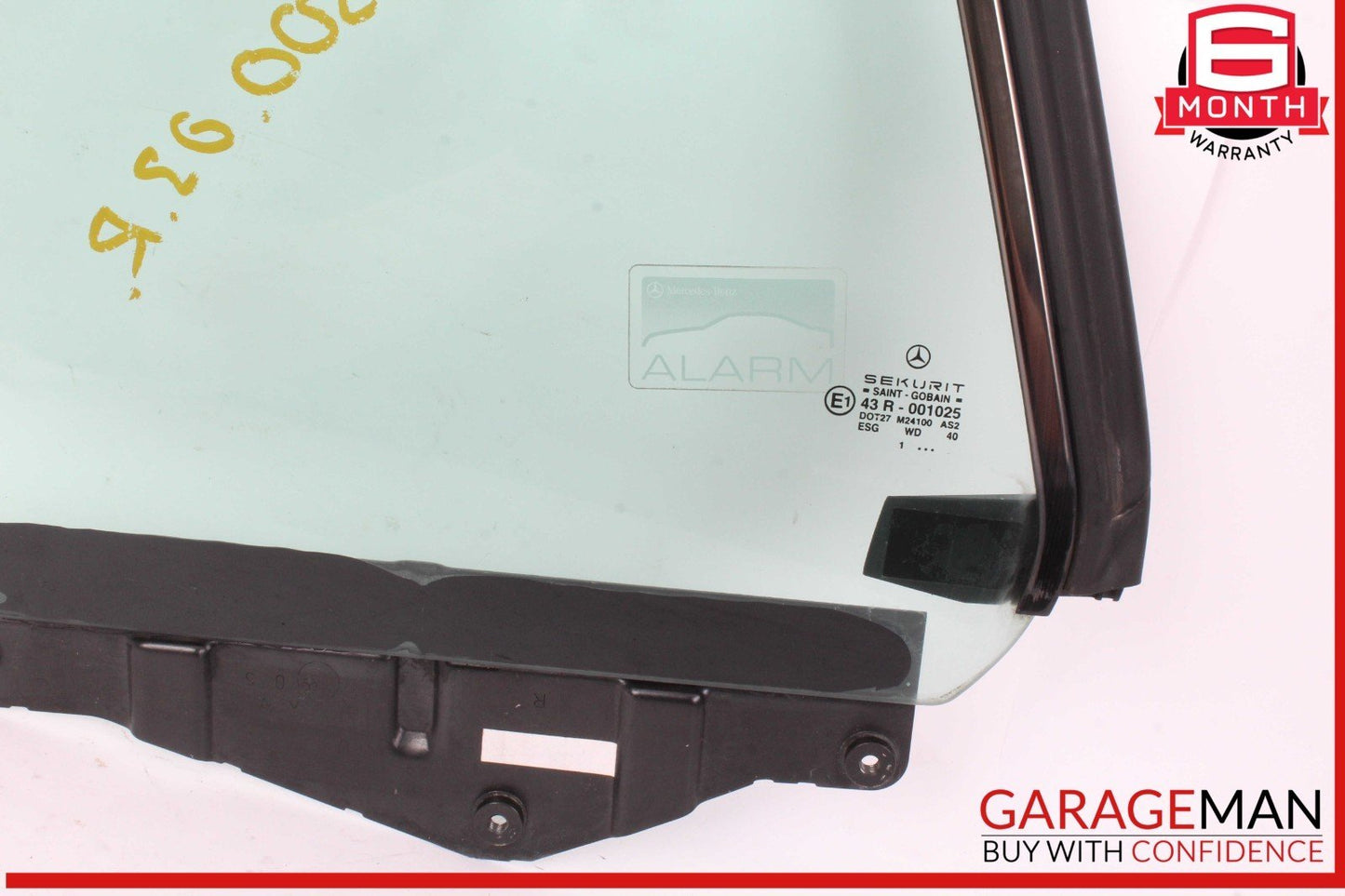 03-12 Mercedes R230 SL500 SL55 AMG Rear Right Side Quarter Window Glass OEM