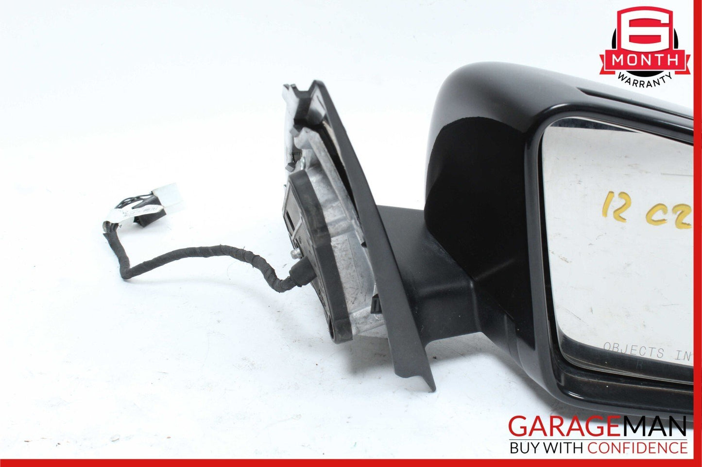 12-14 Mercedes W204 C250 Front Right Side Mirror Door Rear View Glass Black OEM