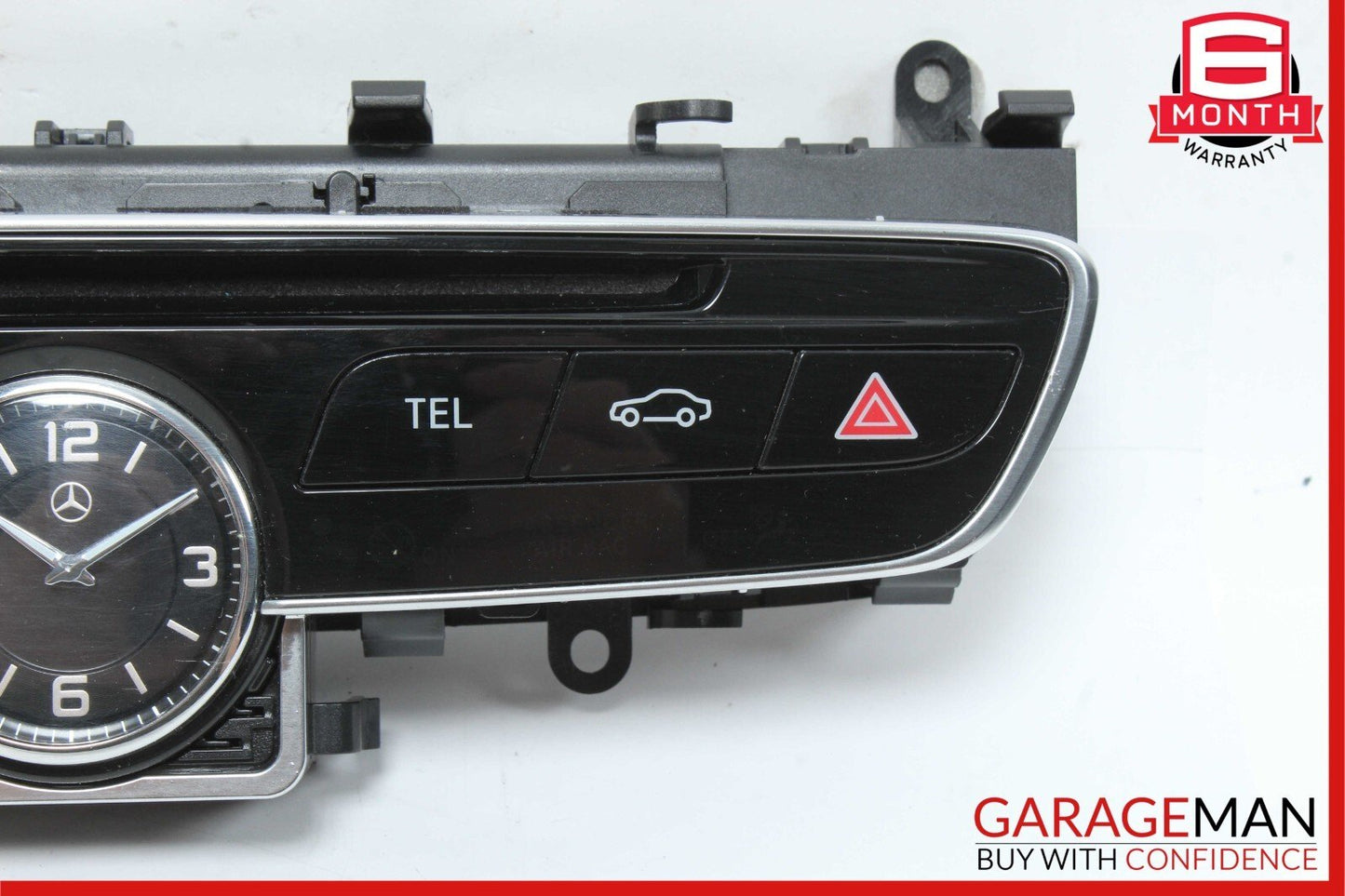 15-18 Mercedes W205 C300 C400 Center Dashboard Hazard Control Switch w/ Clock