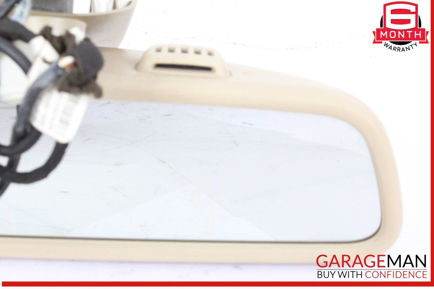 12-17 Mercedes W204 C350 C300 E350 Top Upper Interior Rear View Mirror Beige OEM