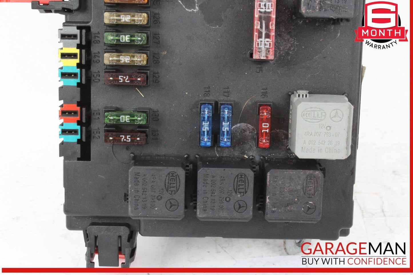 10-13 Mercedes W221 S400 Hybrid S550 S63 AMG Rear Sam Fuse Relay Box Control Module