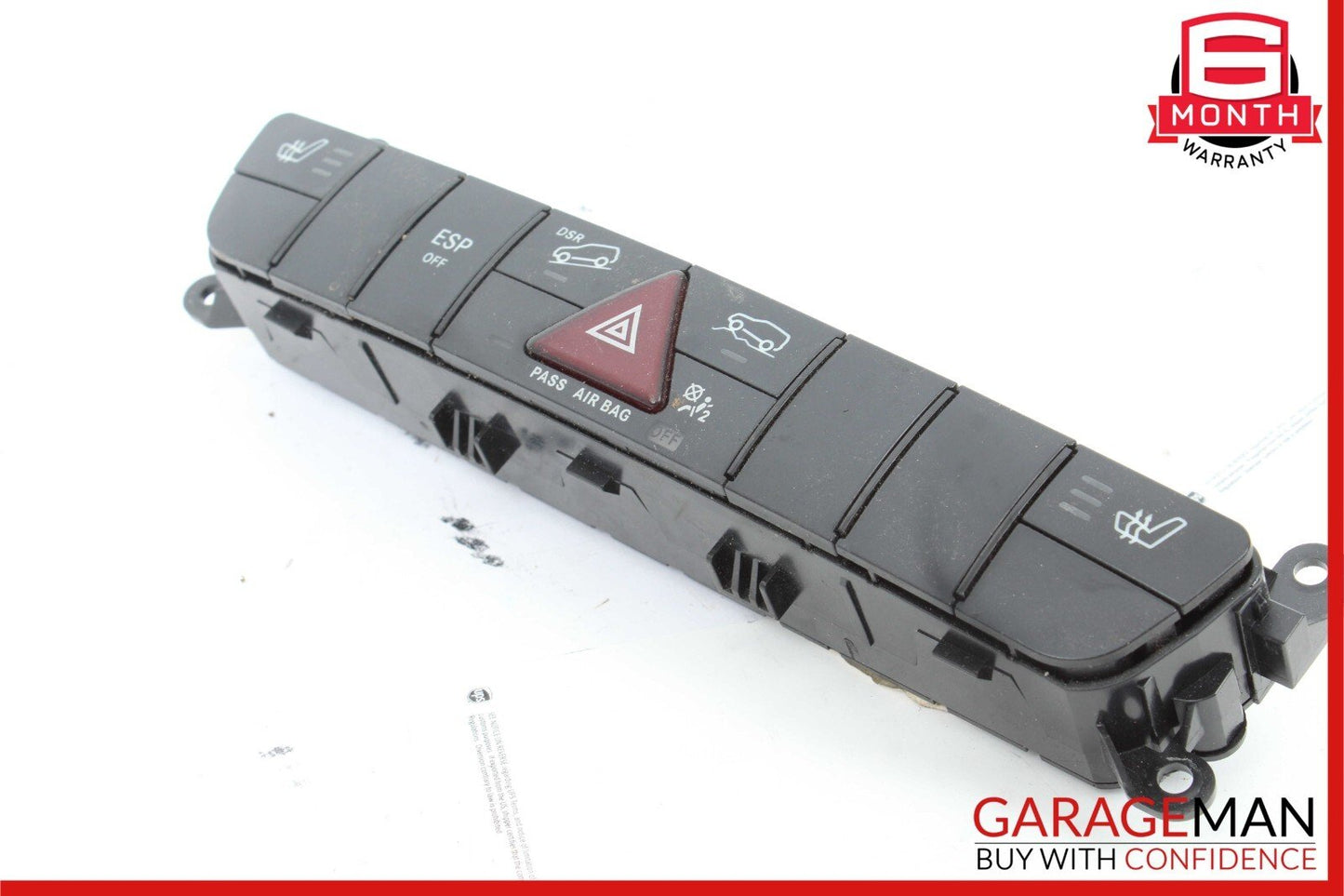 06-12 Mercedes W164 ML550 Center Dash Hazard Light Switch Controller Module OEM