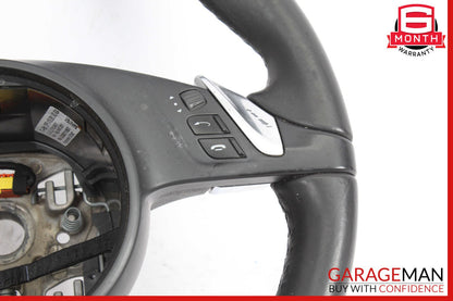 11-14 Porsche Cayenne 958 S Steering Wheel w/ Paddle Shifters Black OEM