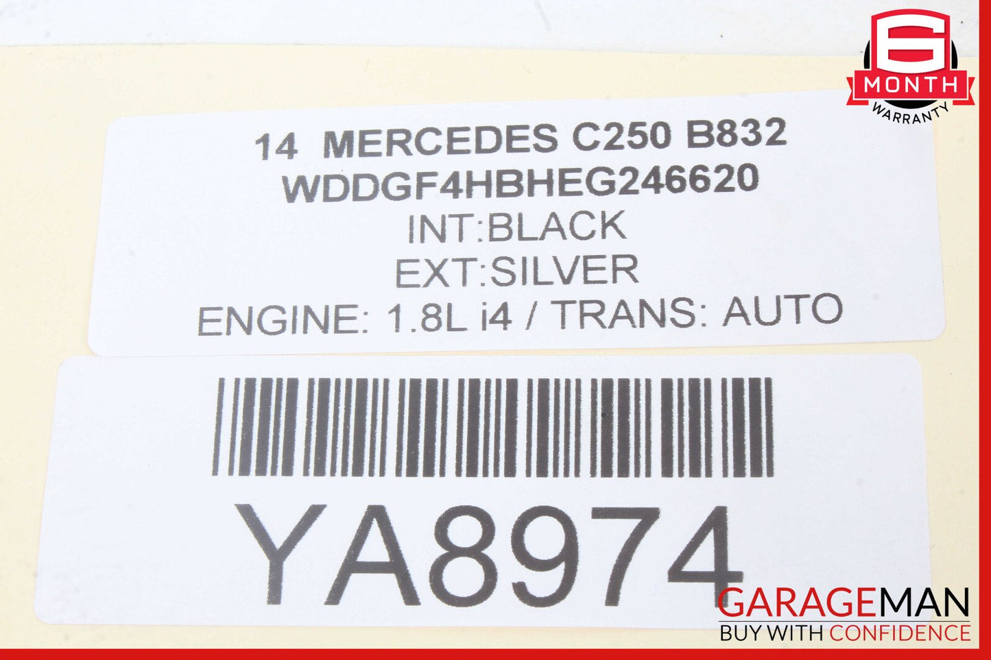08-18 Mercedes W204 C250 Rear Left Side Door Control Module Unit OEM