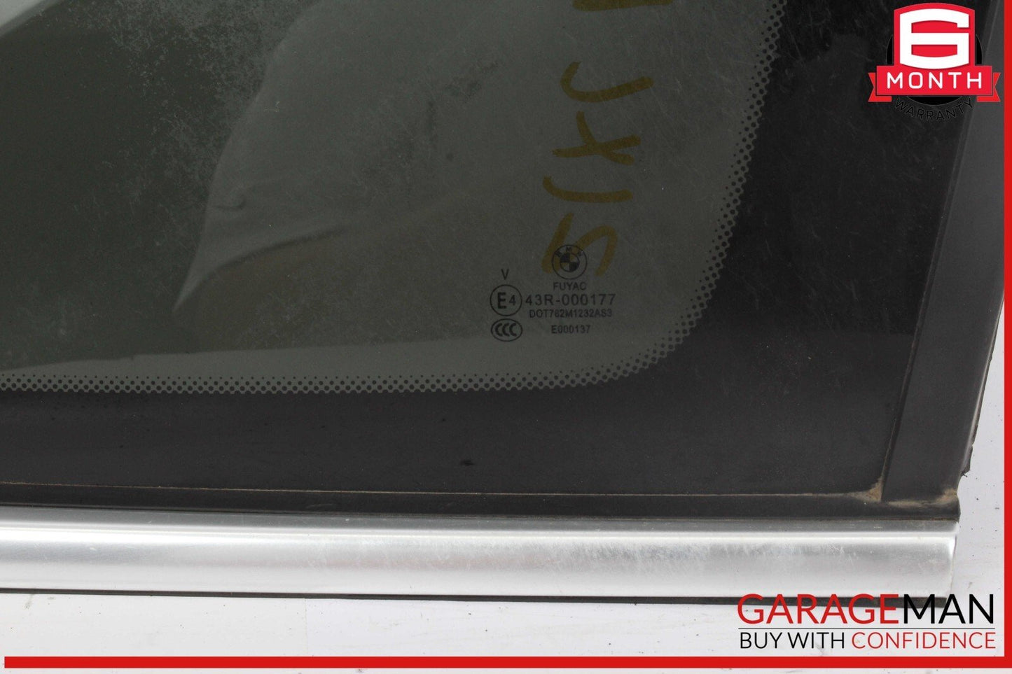 16-22 BMW X1 Rear Right Passenger Side Quarter Window Glass OEM