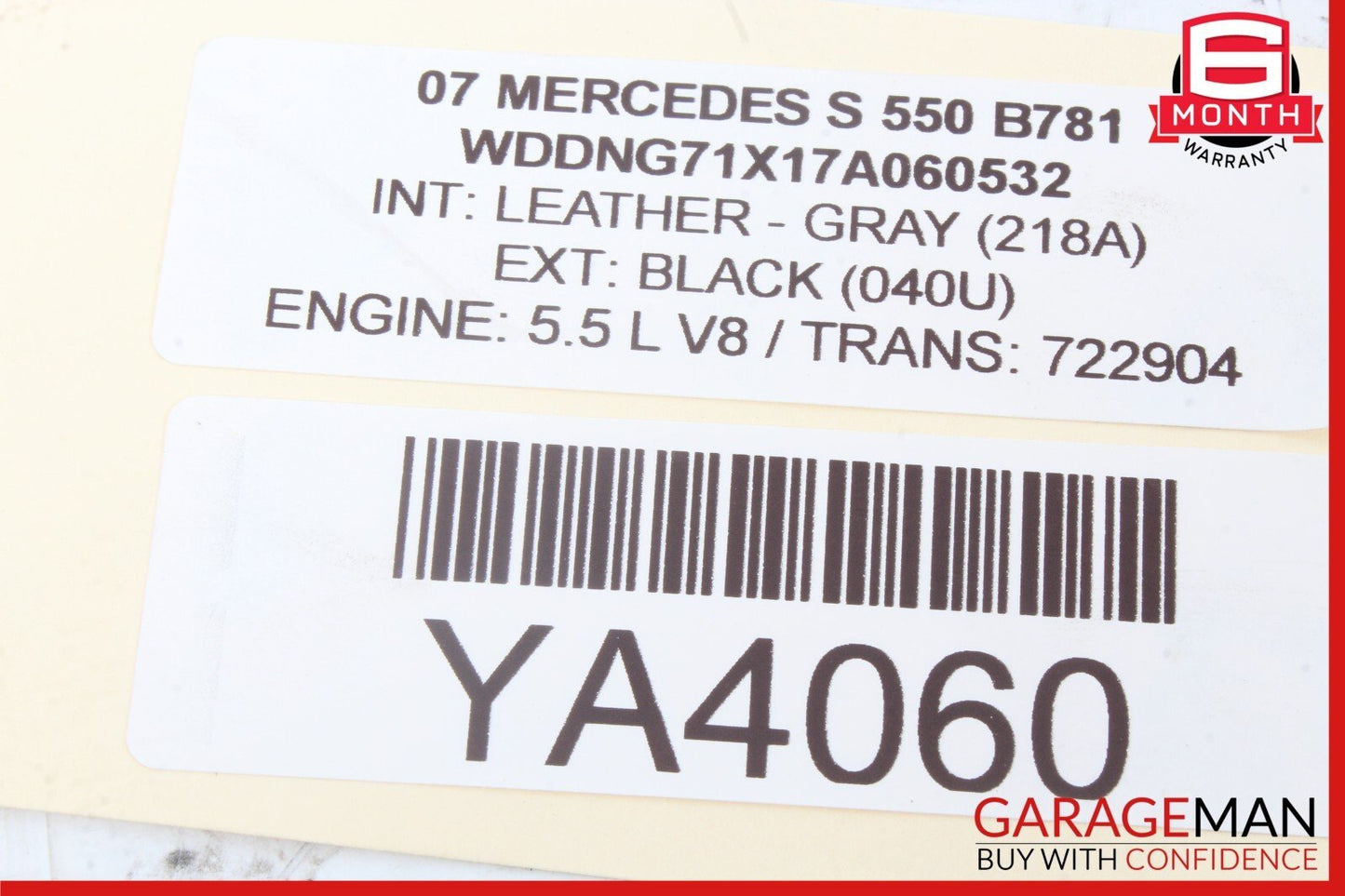 07-13 Mercedes W221 S550 S600 Trunk Lid GPS Sirius Satellite Radio Antenna OEM