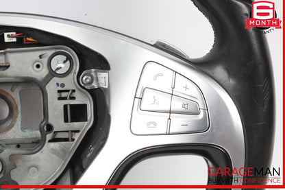 14-17 Mercedes W222 S550 S600 Front Left Driver Side Steering Wheel Black OEM