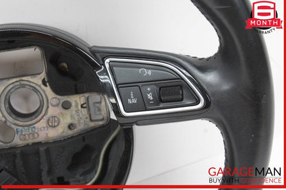 13-17 Audi A5 S5 Front Left Driver Side Steering Wheel Black 8K0419091BM OEM
