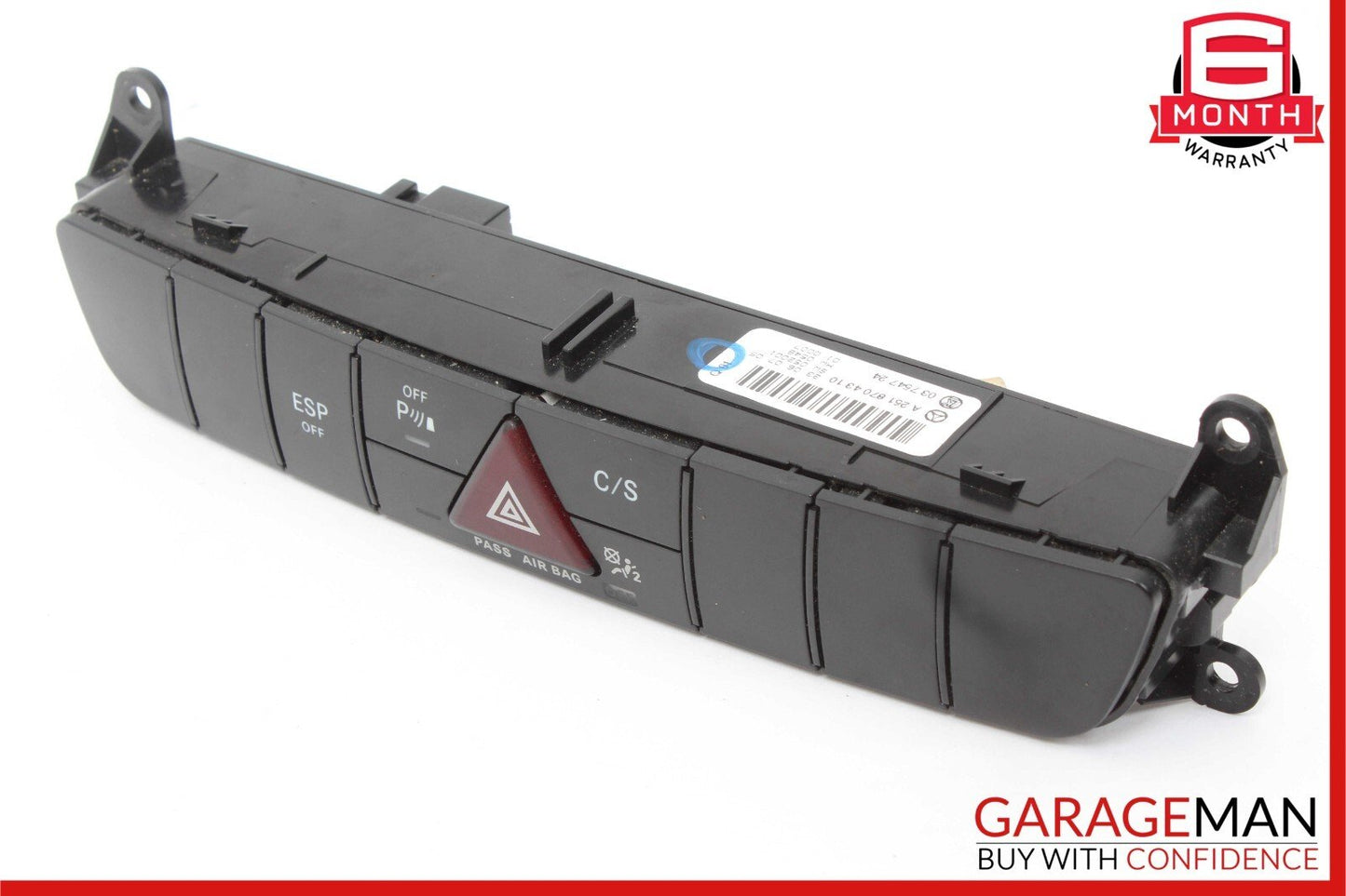 06-10 Mercedes W251 R350 R500 Center Dashboard Hazard ESP Control Switch OEM