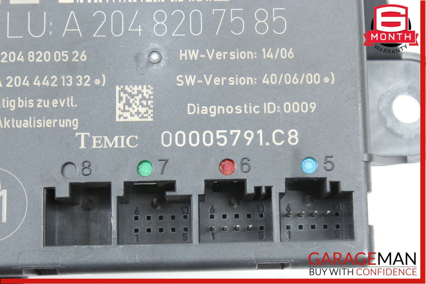 08-14 Mercedes W204 C300 C350 Rear Left Driver Side Door Control Module OEM