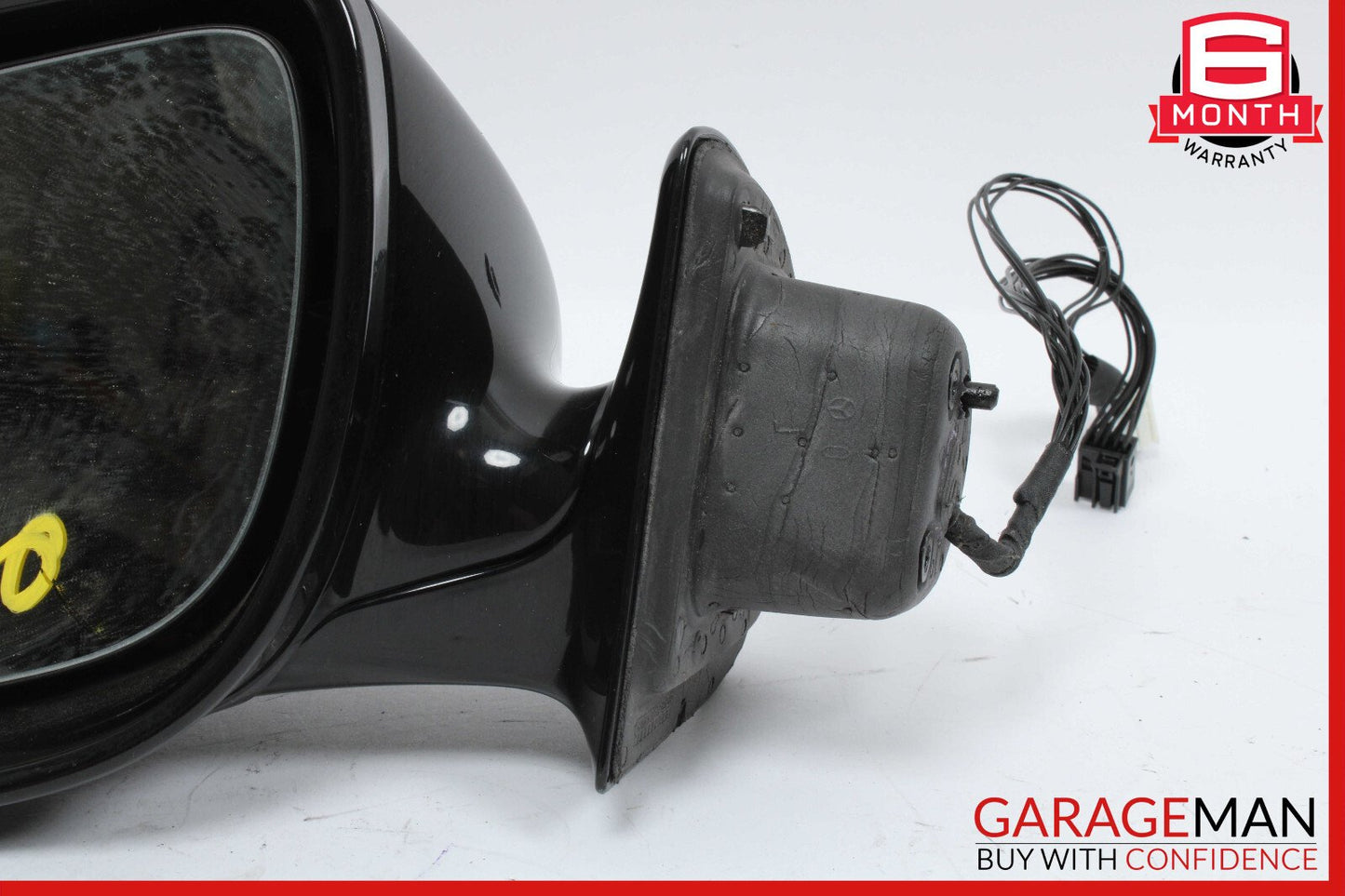 07-09 Mercedes W211 E350 Front Left Side Mirror Door Rear View Black OEM