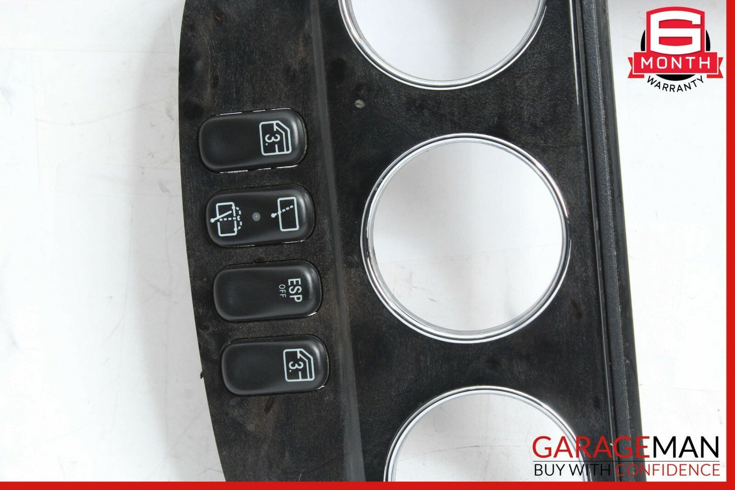 02-05 Mercedes W163 ML320 ML350 ML500 Center Console Switch Trim Bezel Black OEM