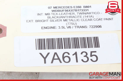 03-09 Mercedes W211 E350 E550 E63 AMG Rear Left Driver Door Control Module OEM