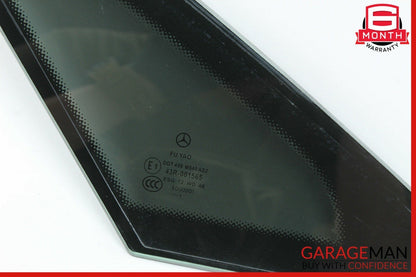 10-13 Mercedes W207 E350 E550 Coupe Rear Left Side Quarter Window Glass OEM