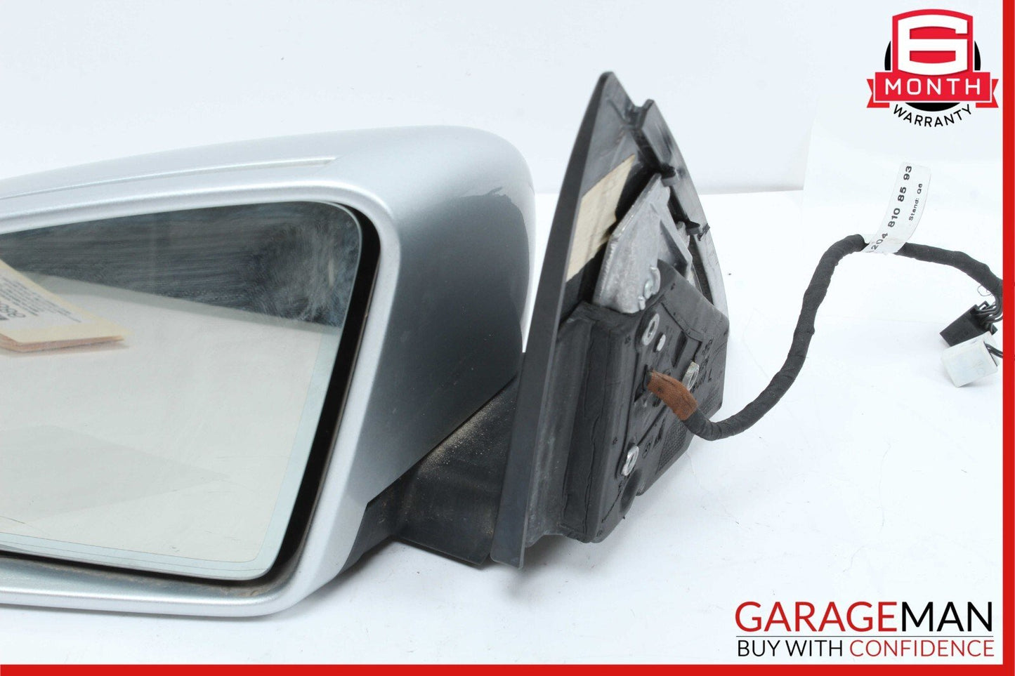 12-14 Mercedes W204 C250 Front Left Side Mirror Rear View Door Silver OEM