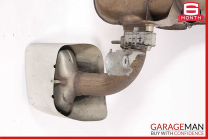 11-14 Porsche Cayenne 958 4.8L Rear Complete Exhaust Muffler Tips Pipe Assembly