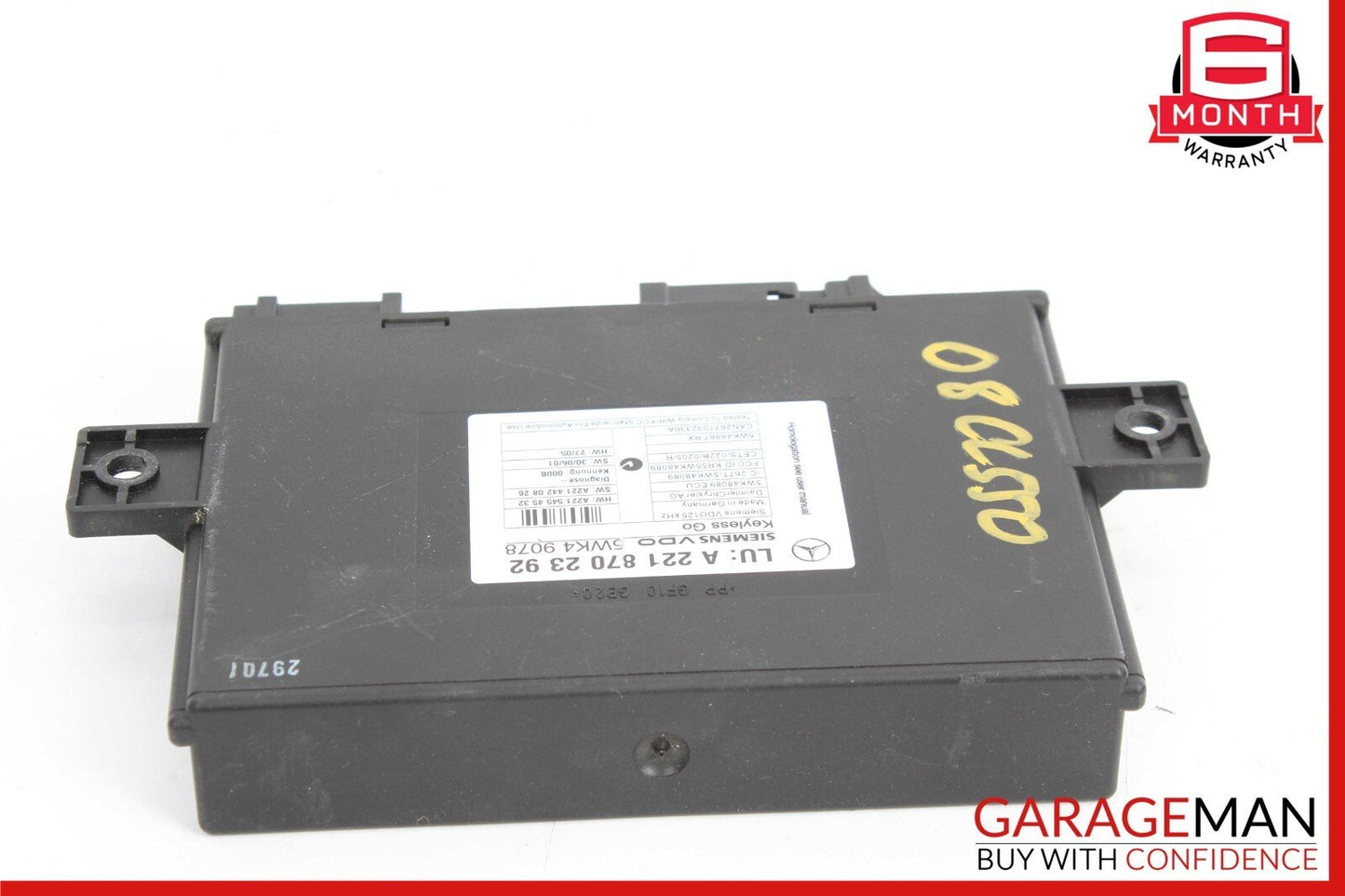 07-10 Mercedes W216 CL550 CL600 S550 S63 AMG Keyless Go Control Module Unit OEM