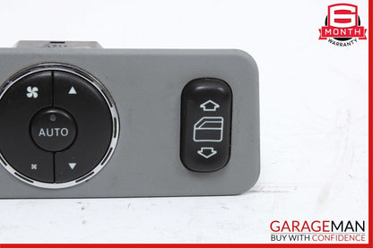 02-05 Mercedes W163 ML320 Rear Window Switch w/ Climate Control 1638200326 OEM