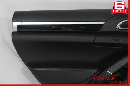 11-18 Porsche Cayenne 958 Rear Left Driver Side Interior Door Panel Assy Black