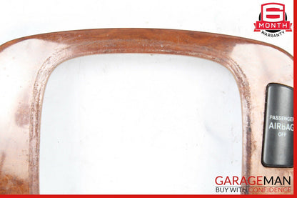 03-06 Mercedes W220 S600 Center Console Shifter Distronic Bezel Trim Wood