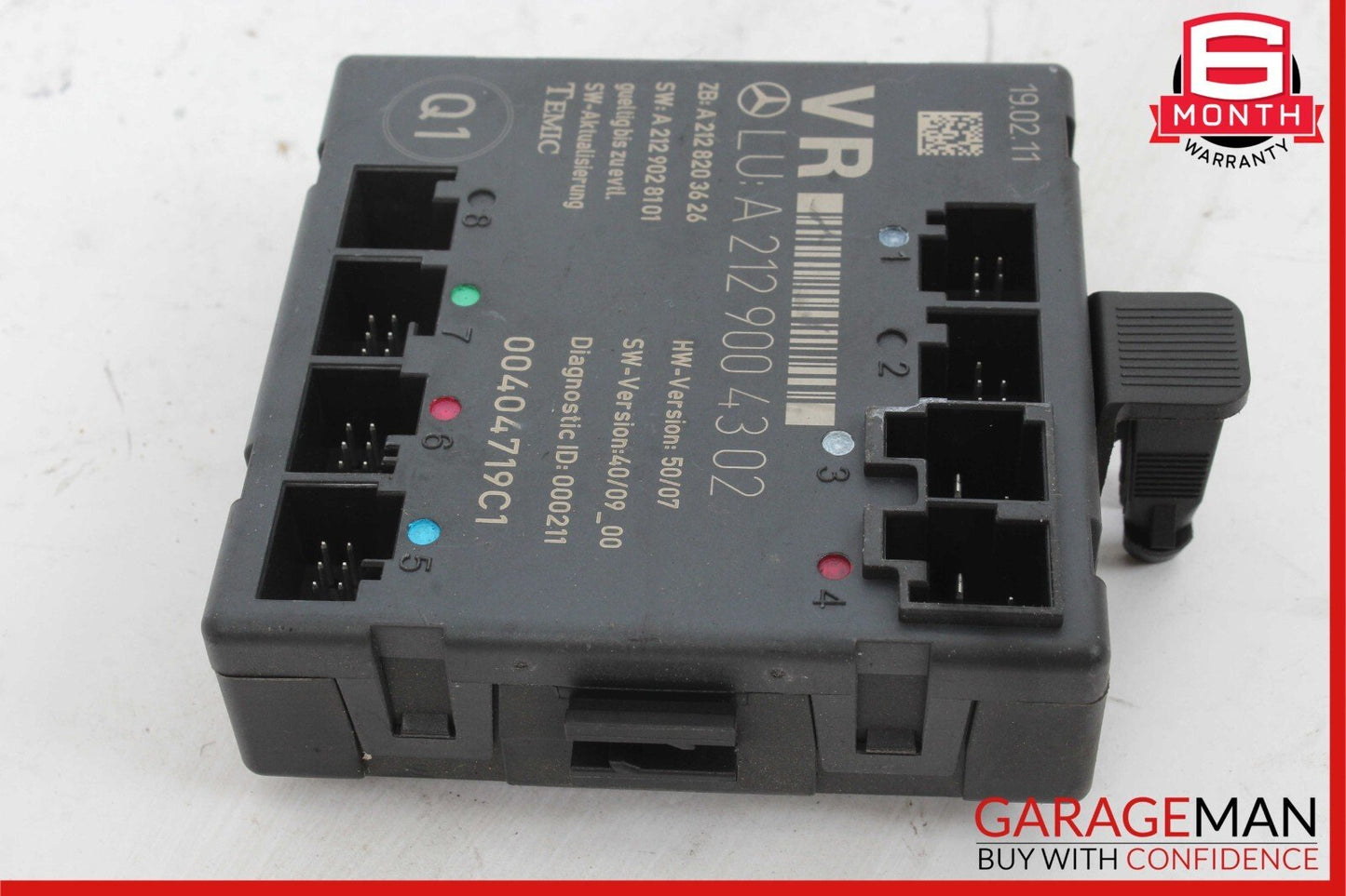 08-18 Mercedes W212 E350 E400 C250 Front Right Side Door Control Module Unit OEM