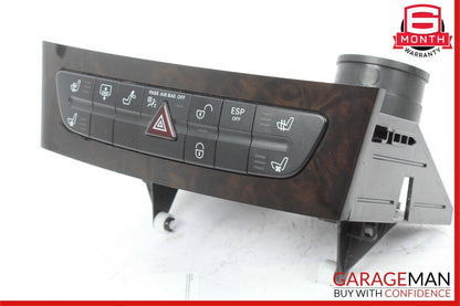 06-11 Mercedes W219 CLS550 CLS500 Hazard Control Door Lock Switch Panel OEM